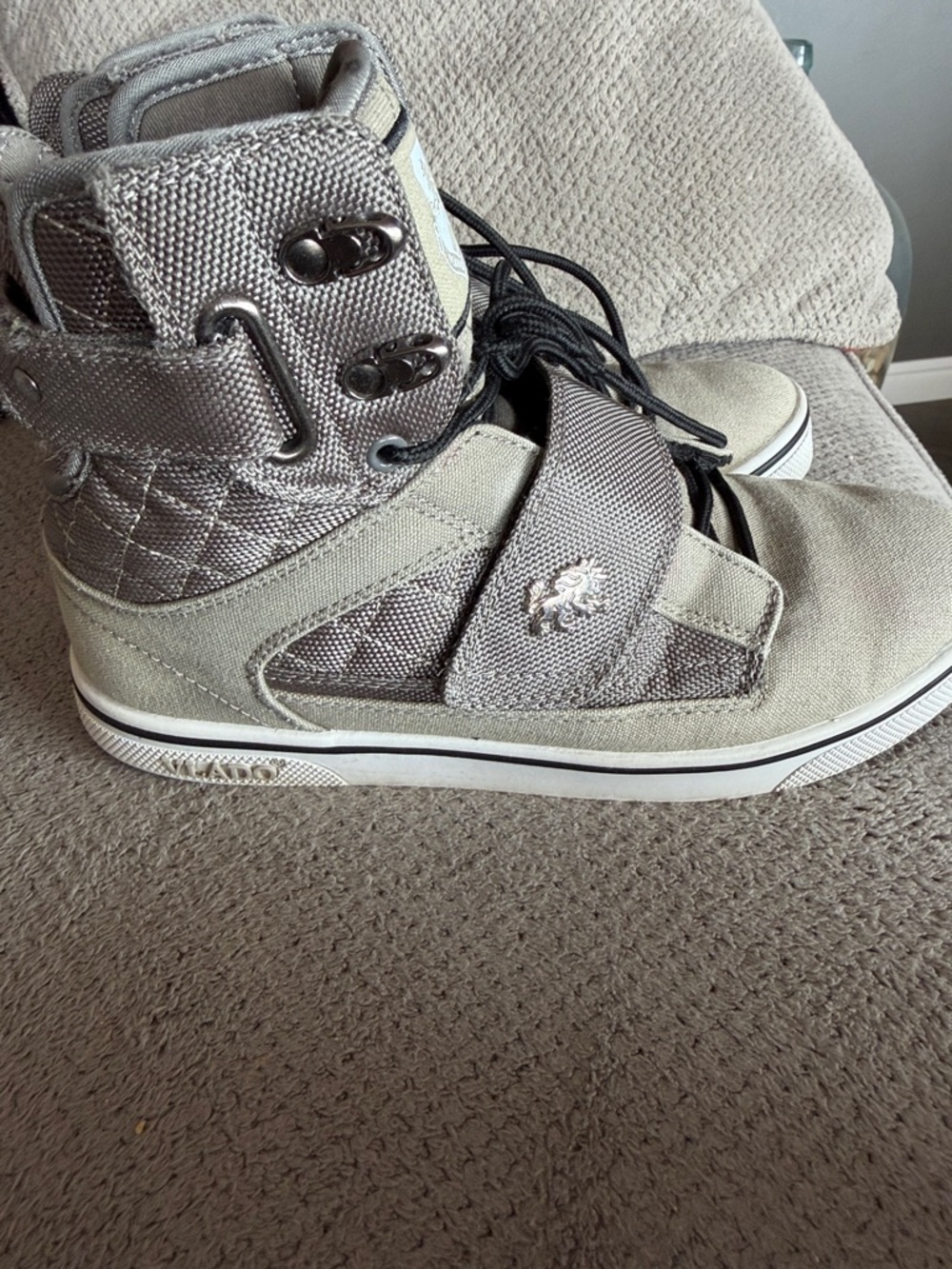 Womens High-Top Athletic Sneakers in gray